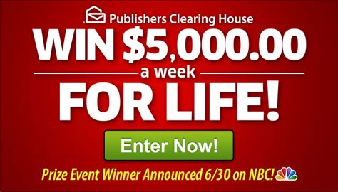 pch 500 a week for life|$5,000.00 A Week For Life Is Here! .